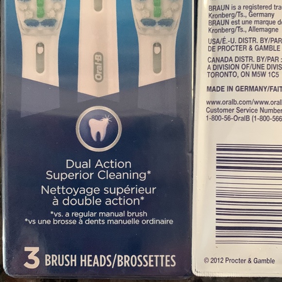 Oral-B genuine unopened Dual Clean retail $62 - Picture 2 of 3